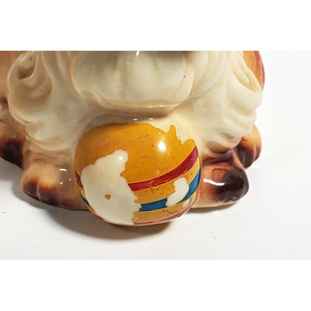 Vintage Dog Figurines Pekingese Puppies Playful Puppy Porcelain Set of 3 PLSREAD